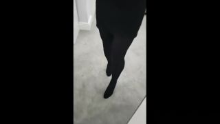 Cogida Sissy miniskirt, tights,heels hands free cum on sexy teen panties from anal Boy Fuck Girl - 1