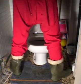 Anal Sex nlboots - red union suit green rubber boots Zorra - 1