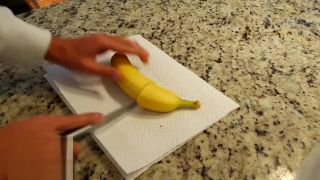 White Chick My Banana Peel Masturbation | Rionia Ero-Video - 1