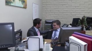 Rimjob Office hunk assfucked doggystyle in office BrokenTeens - 1