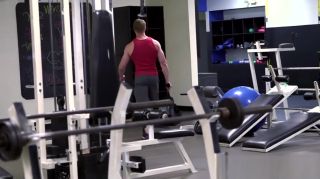 Licking Handsome young man pleasured with anal slamming in the gym SnBabes - 1