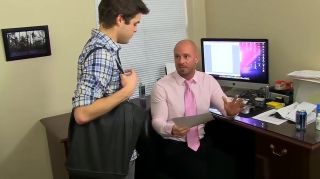 Interracial Horny boss Mitch Vaughn fucks Dustin Fitch in his asshole Spying - 1