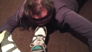 Teen Blowjob #2 Footslave licking my nike air Sneakers - Part 1 Boy Fuck Girl - 1
