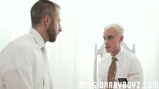 Milfzr Missionaryboyz - Horny Twink Missionary Jerked Off By Priest Daddy Juggs - 1
