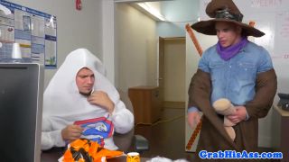 xBubies Halloween Party At The Office Goes Gay Omegle - 1
